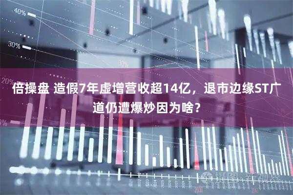倍操盘 造假7年虚增营收超14亿，退市边缘ST广道仍遭爆炒因为啥？