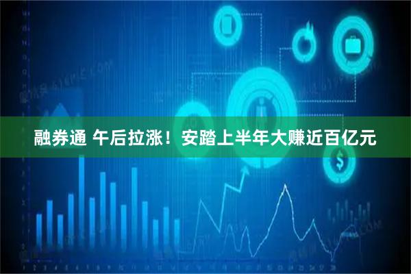 融券通 午后拉涨！安踏上半年大赚近百亿元